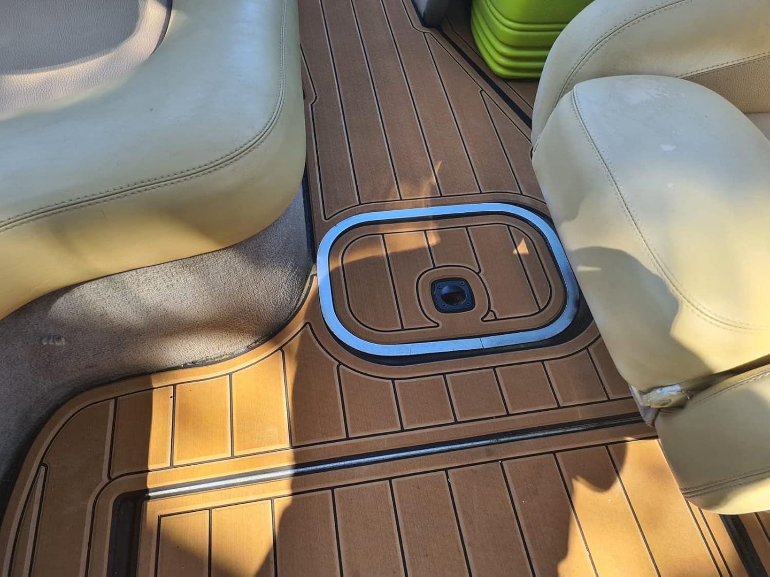 Boat EVA Faux Teak Decking Floor Compatible with 2019-2020 Malibu 22 LSV Cockpit Floor Kit