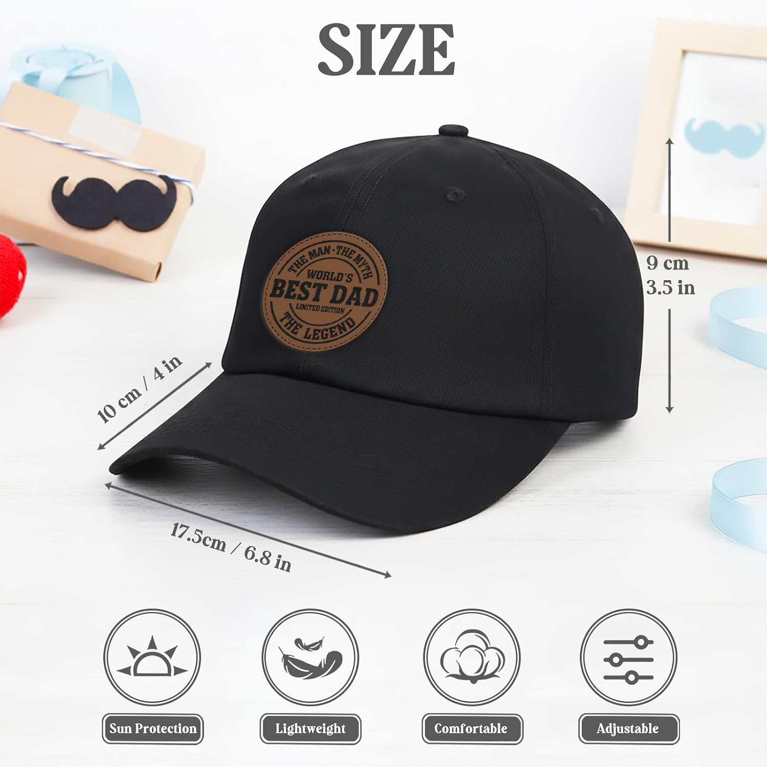Birthday Gifts for Dad from Daughter Son Wife, Fathers Day Hat Gift for Men Daddy Papa Husband, Funny Cap for Fathers Day