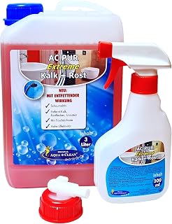 AQUA CLEAN PUR Extreme gegen Kalk Rost & Urinstein mit entfettender Wirkung Sanitär-Reiniger 3l