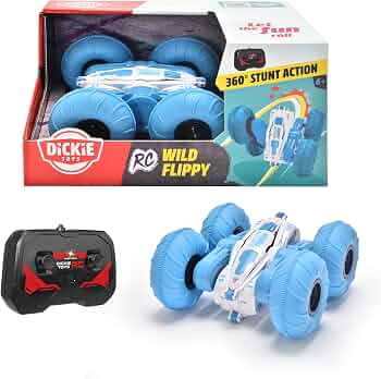 Dickie RC Pink Flippy - Voiture Radiocommandée 18cm Avec Rotation 360° - Dès 6 Ans
