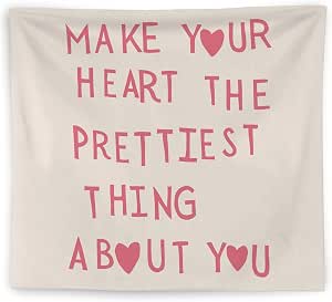 Pink Motivational Tapestry Wall Hanging - 50x60 Inch