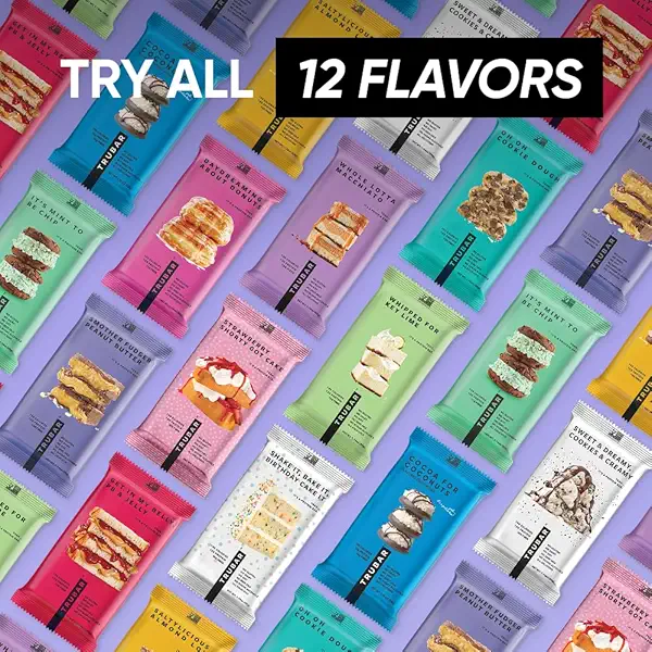 TRUBAR Vegan Protein Bar, Whole Lotta Macchiato, Gluten Free, Plant Based Protein, Dairy Free, Non GMO, Soy Free, No Sugar Alcohols, 12G Protein, 12G Fiber, 23G Carb, On the Go Snack Bars, 12 CT 8