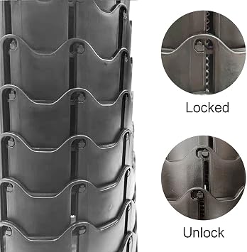 Portable Telescoping Stool Folding Camping Stool Seat for Fishing Hiking Traveling Outdoor Activities