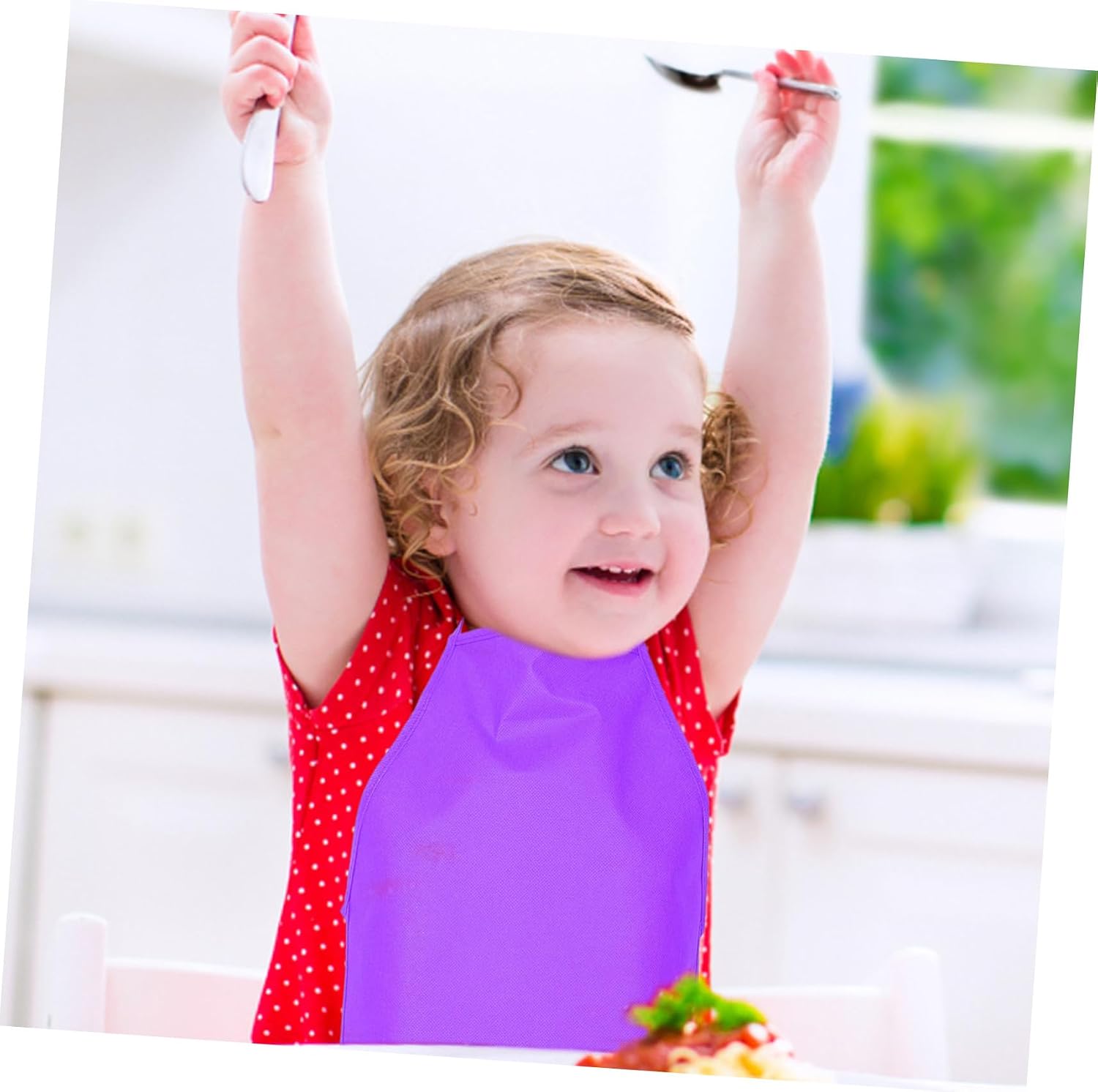 Toddler Painting Apron Set 24pcs Reusable Non-woven Boys and Girls Art Aprons for Feeding Cooking