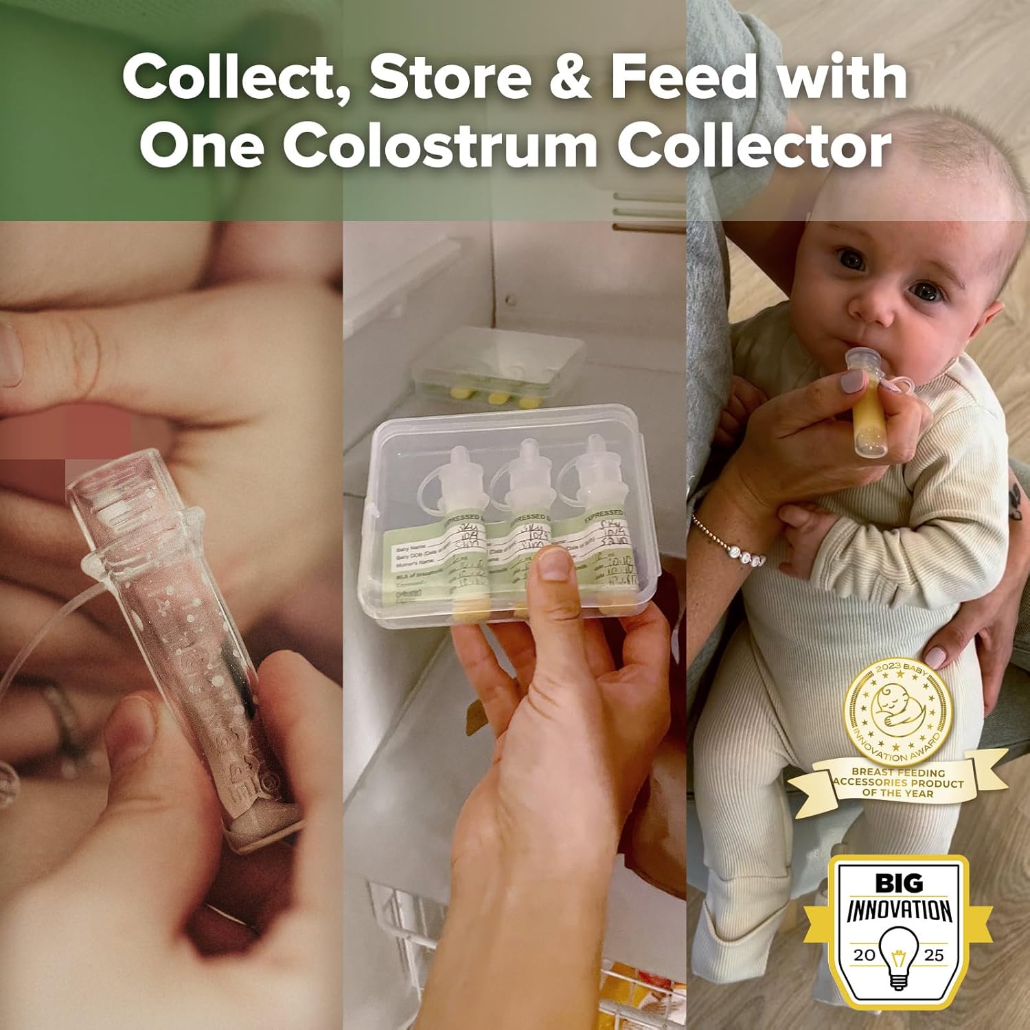 haakaa Colostrum Collector Kit 4ml/6pcs & Microwave Steriliser Bag & Ice Brick Combo