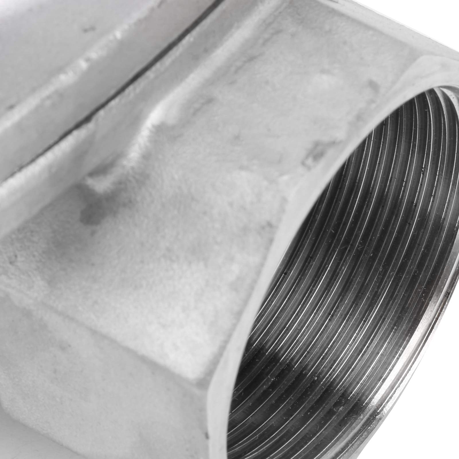Fafeicy Elettrovalvola Elettrica da 2 Pollici Elettrovalvola da 2 Pollici da Azione Diretta Normalmente Chiusa Membrana NBR Acciaio Inossidabile 304 per Aria (AC220V)