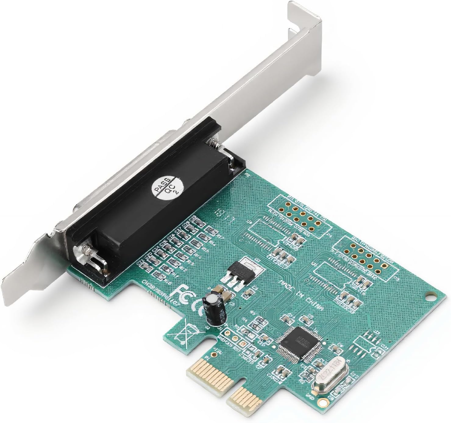 PCI Express Parallel Adapter Card,ASHATA Parallel Port DB25 LPT Printer to PCI-E Express Card Converter Adapter,PCI Express to DB25 LPT Printer Converter Adapter Controller for Desktop