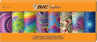 Sponsored Ad - BIC Special Edition Psychedelic Patterns Series Maxi Pocket Lighters, Set of 8 Lighters