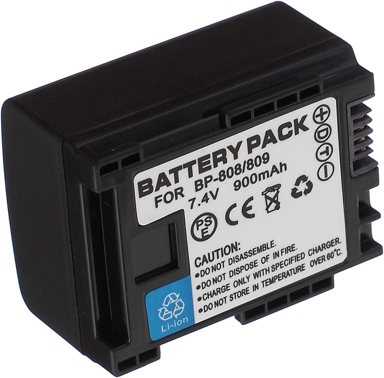 Battery Pack for Canon LEGRIA FS200 FS305 FS306 FS307 FS405 FS406 Handheld Camcorder