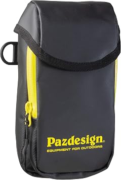 Pazdesign Tarpaulin Mobile Pouch II/Tarpaulin Mobile Pouch II Black Yellow W x H x D 3.9 x 7.3 x 2.2 inches 100 x 185 x 55 mm