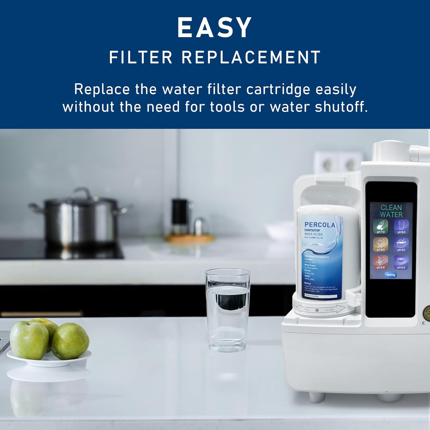 FC1, F8, HG-N Water Filter, Compatible with Enagic Leveluk F8 and HG-N Filters on K8, SD501(2011+), JRIV Machine (1 Pack)