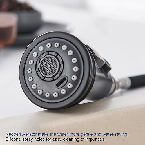 Miniatura 5 de Reemplazo de cabezal rociador de grifo de cocina, cabezal rociador extraíble con 9 adaptadores, cabezal de grifo de fregadero de cocina de 3