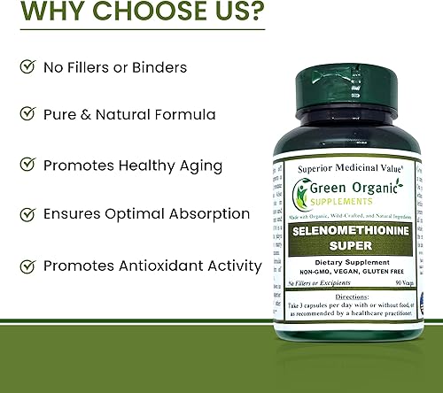 Miniatura 5 de Selenio, seleno-metionina, 90 VCaps, alta absorción, sin OMG, sin gluten