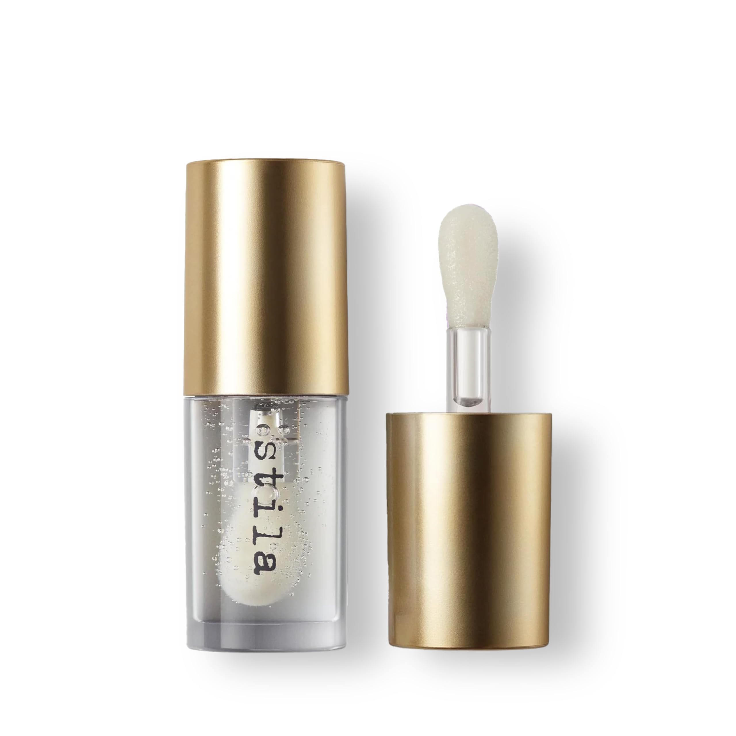 Stila Heavens Dew Lip Oil Raindrop - Clear With Shimmer - Cruelty-Free Hydrating & Moisturizing With Hyaluronic Acid & Jojoba Seed Oil