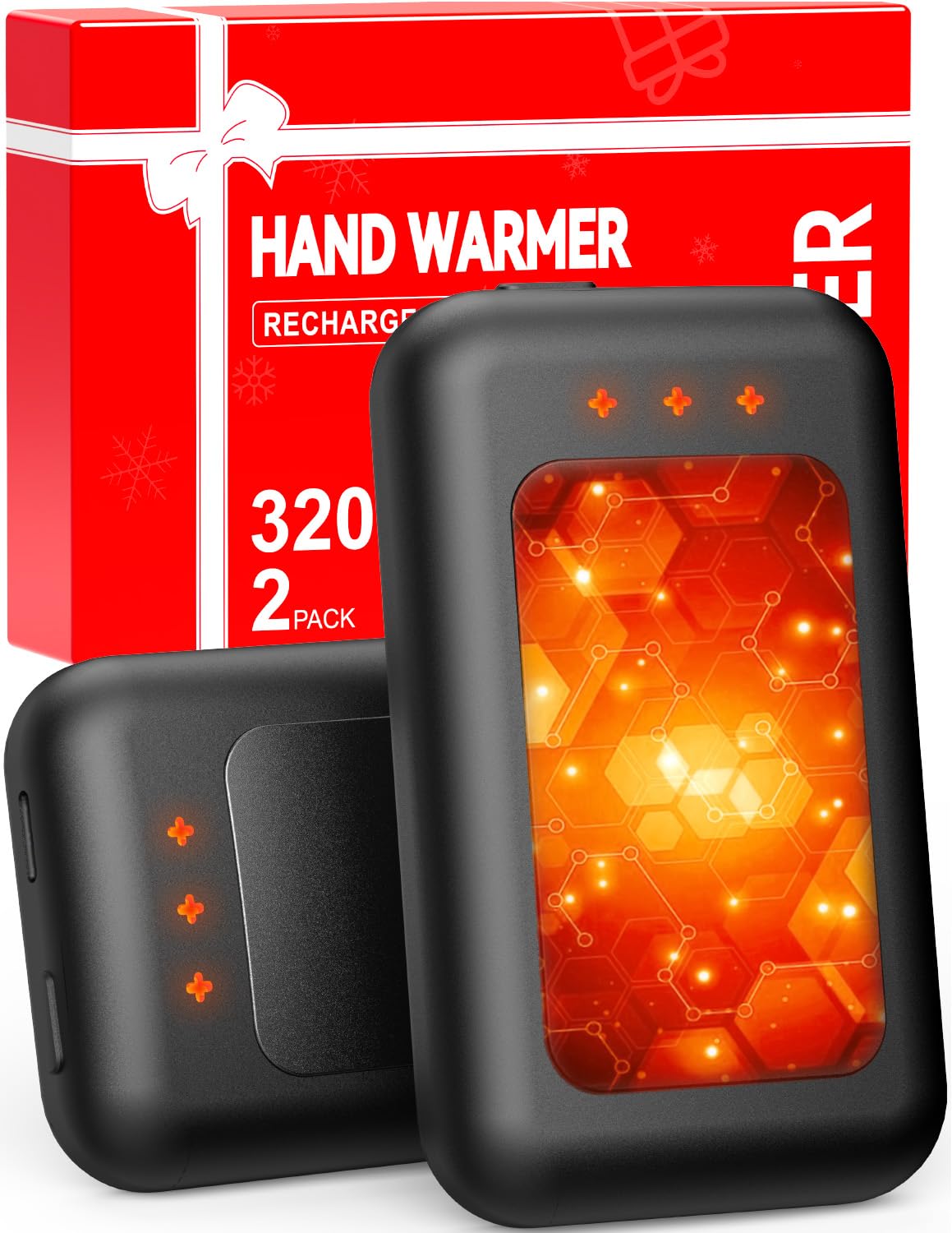 Hand Warmers, Hand Warmers Rechargeable, Reusable Portable Electric Hand Warmer, Fast Intelligent Heating in 1 Second, Gifts for Christmas, Outdoor, Golf, Hunting, Camping Accessories