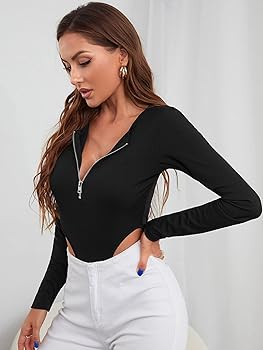 Amazon.com: WDIRARA Women's Cut Out Round Neck Long Sleeve