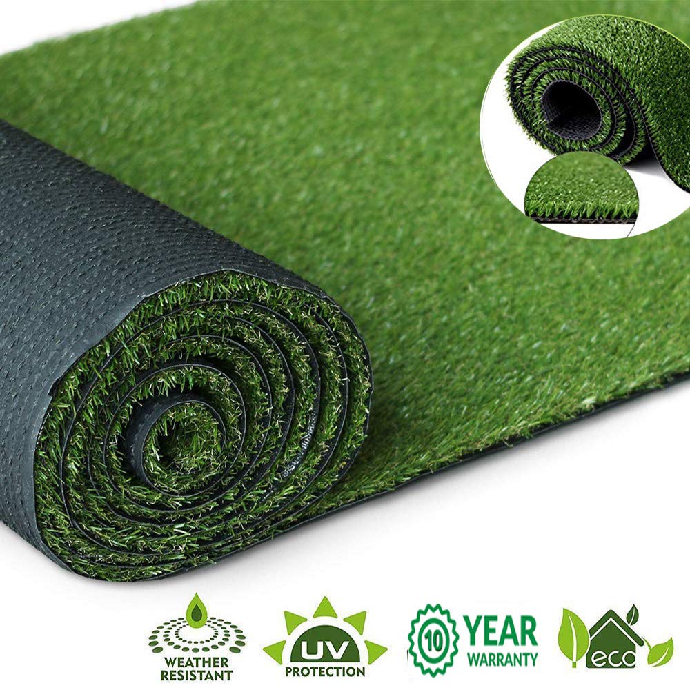 Artificial Grass Turf Lawn, 4Feet X 6Feet Realistic Indoor Outdoor Garden Balcony Decor Landscape Synthetic Fake Grass Pet Rug Carpet