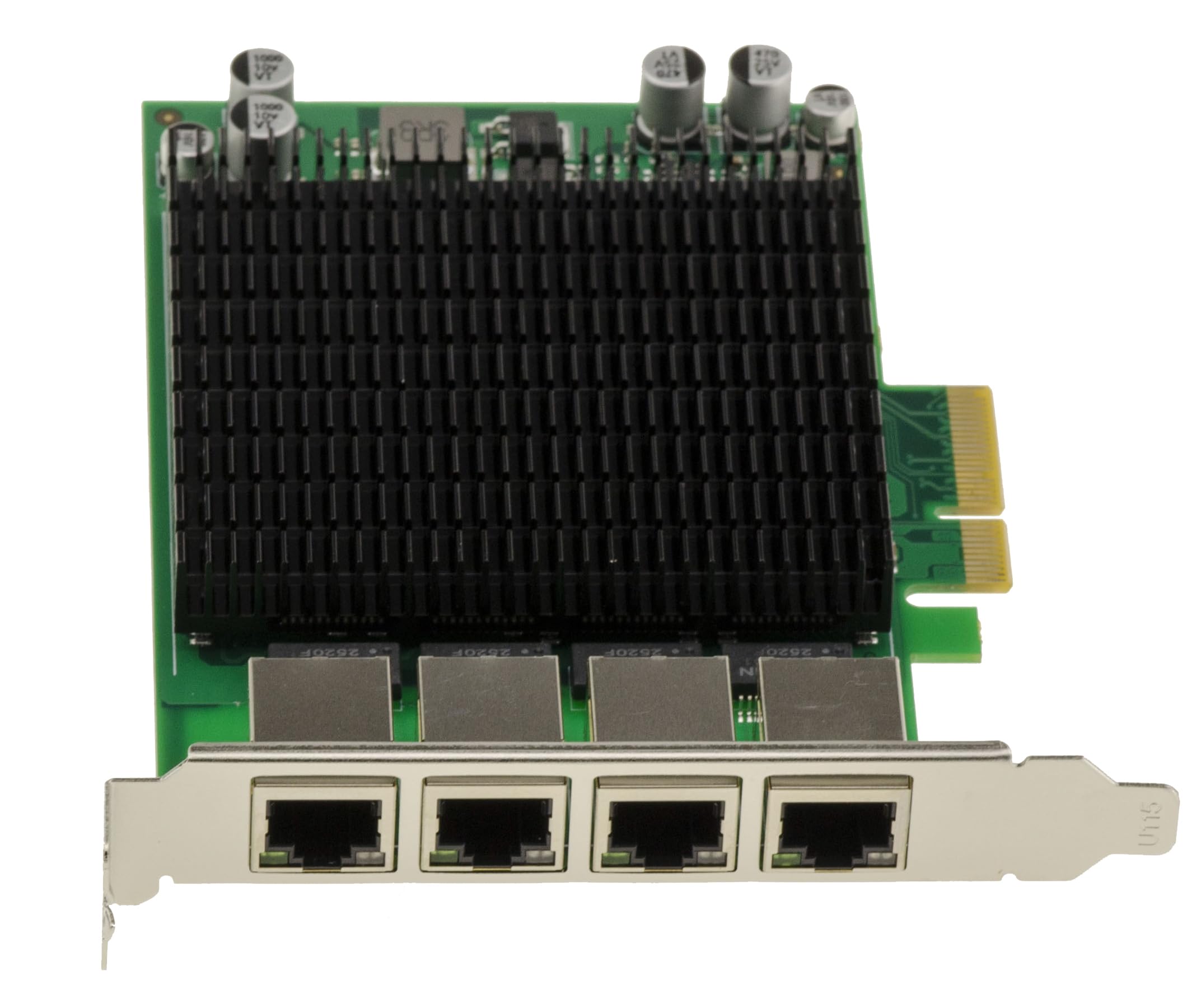 KALEA-INFORMATIQUE Scheda di rete PCIe x4 industriale a 4 porte RJ45 LAN GIGABIT ETHERNET 10 100 1000 con chipset quad Intel I82574 e ponte PLX PEX8608 20Gbps