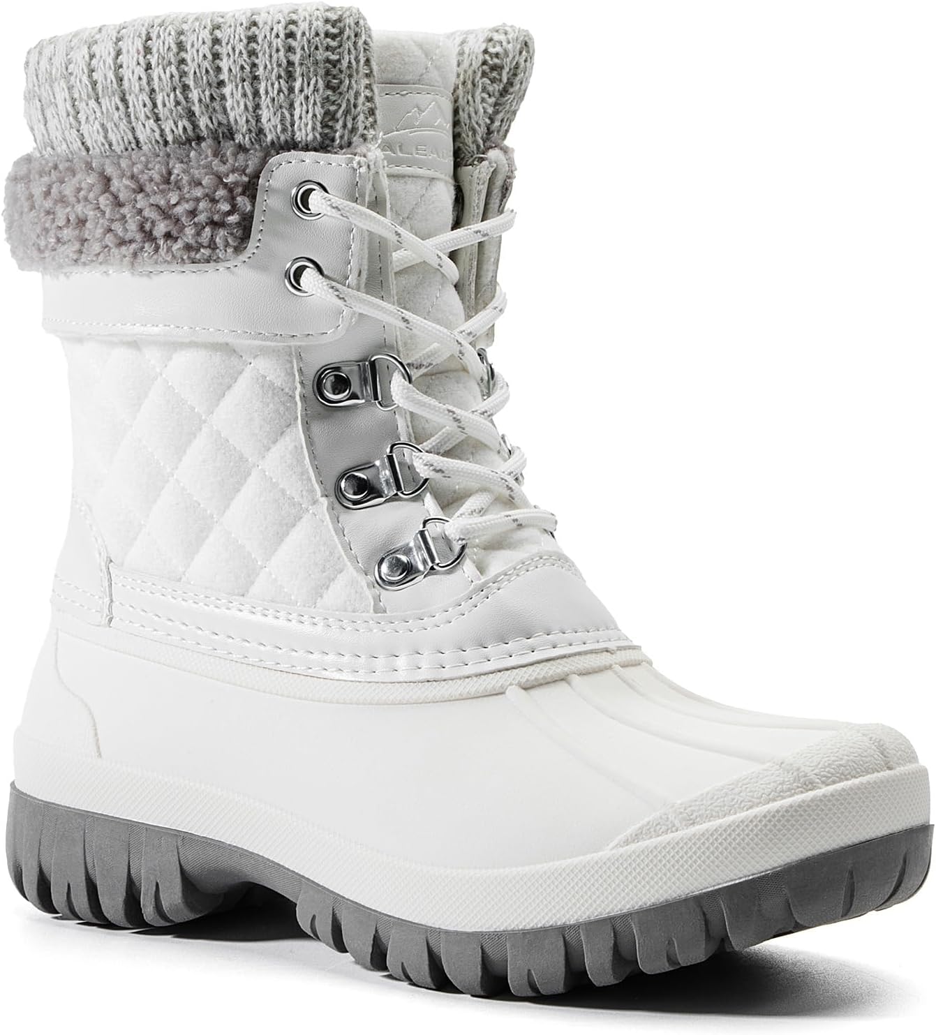 duck boots women grey