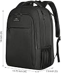 MATEIN Sac à dos extra grand, 17 Sac à dos pour ordinateur portable de voyage de pouce, antivol TSA Friendly Business Work College Computer Backpack pour hommes femmes, noir