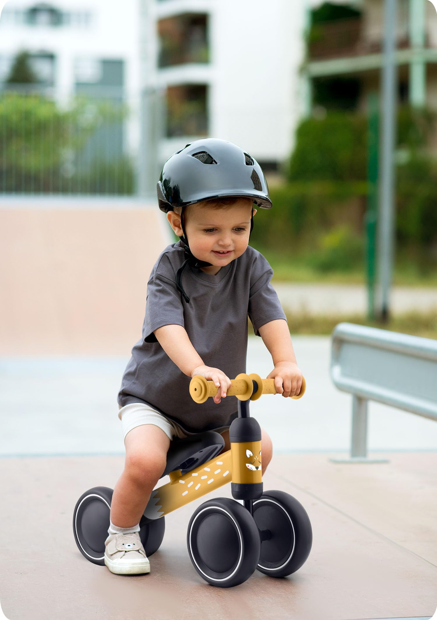 Ricokids Rowerek Biegowy dla Dzieci od 1 roku życia - Trójkołowy - Stabilna Stalowa Rama - Lekki