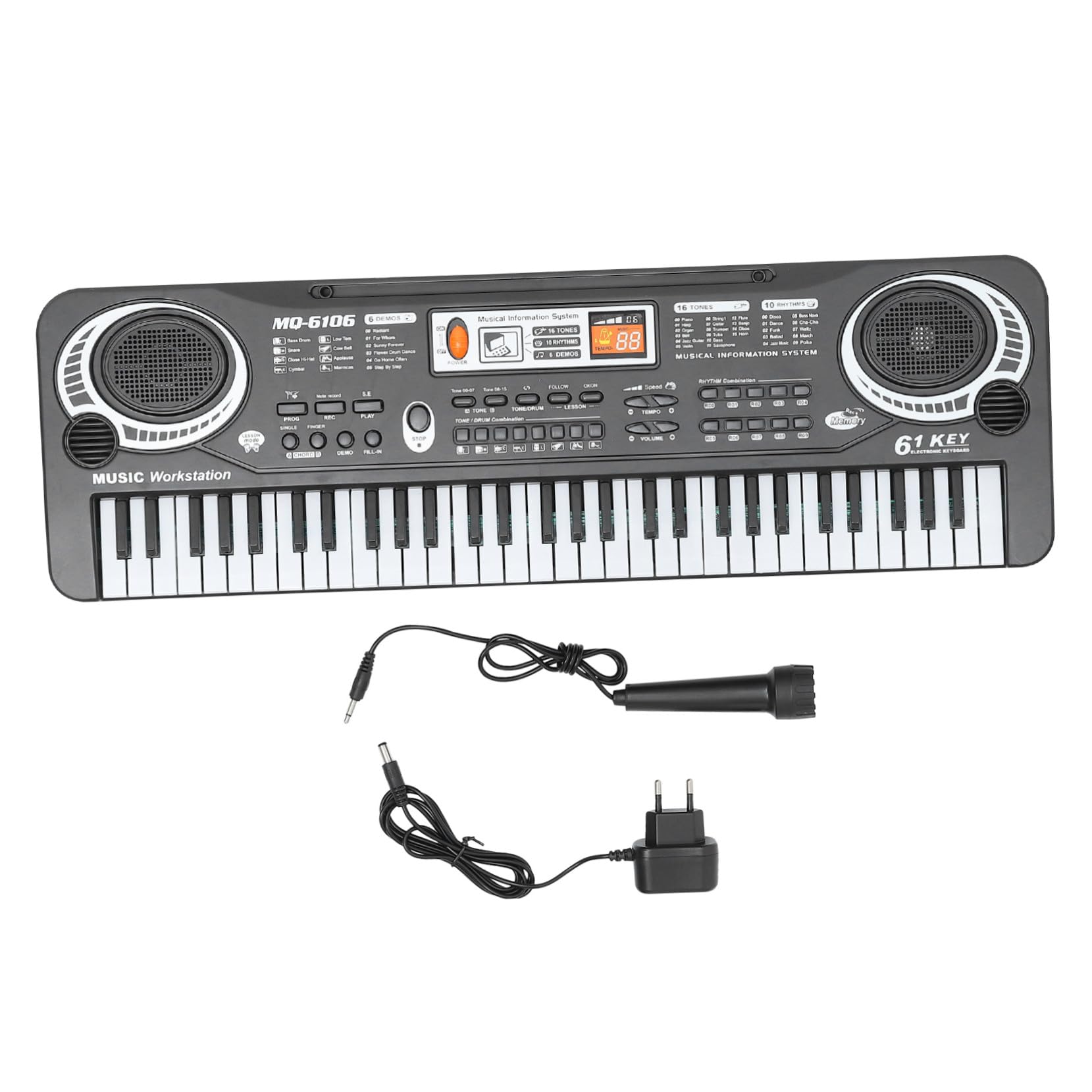 61 Piano Musical Éducatif Électronique Touches Jouet pour Garçon, et Filles