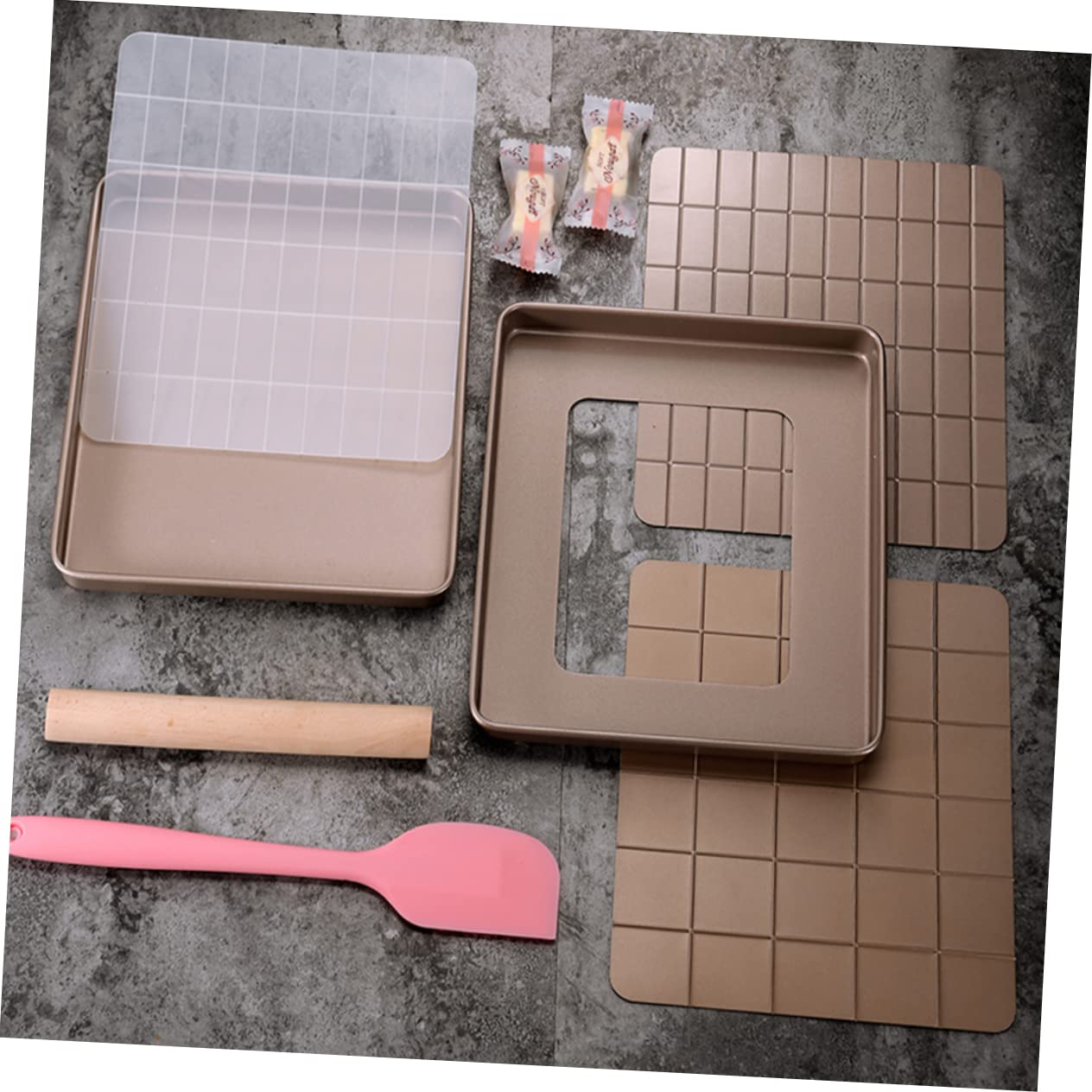 Alipis Mikrowellen-crisper-pfanne Nougat Gebäck-backzubehör Set Reusable Crisp-form Schneeflocken-form Diy-backform Küche Backwerkzeug