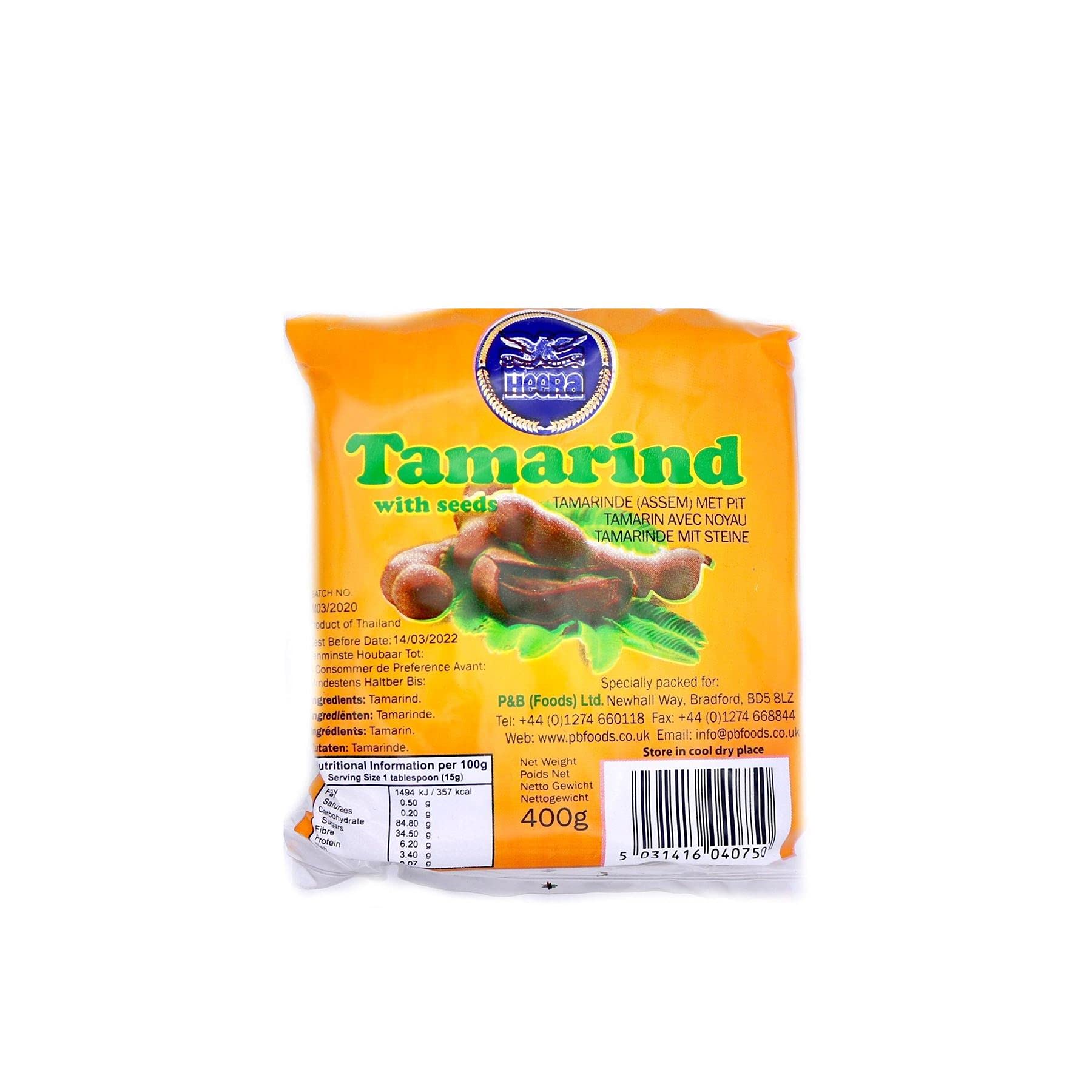 Tamarind with Seeds - 400g