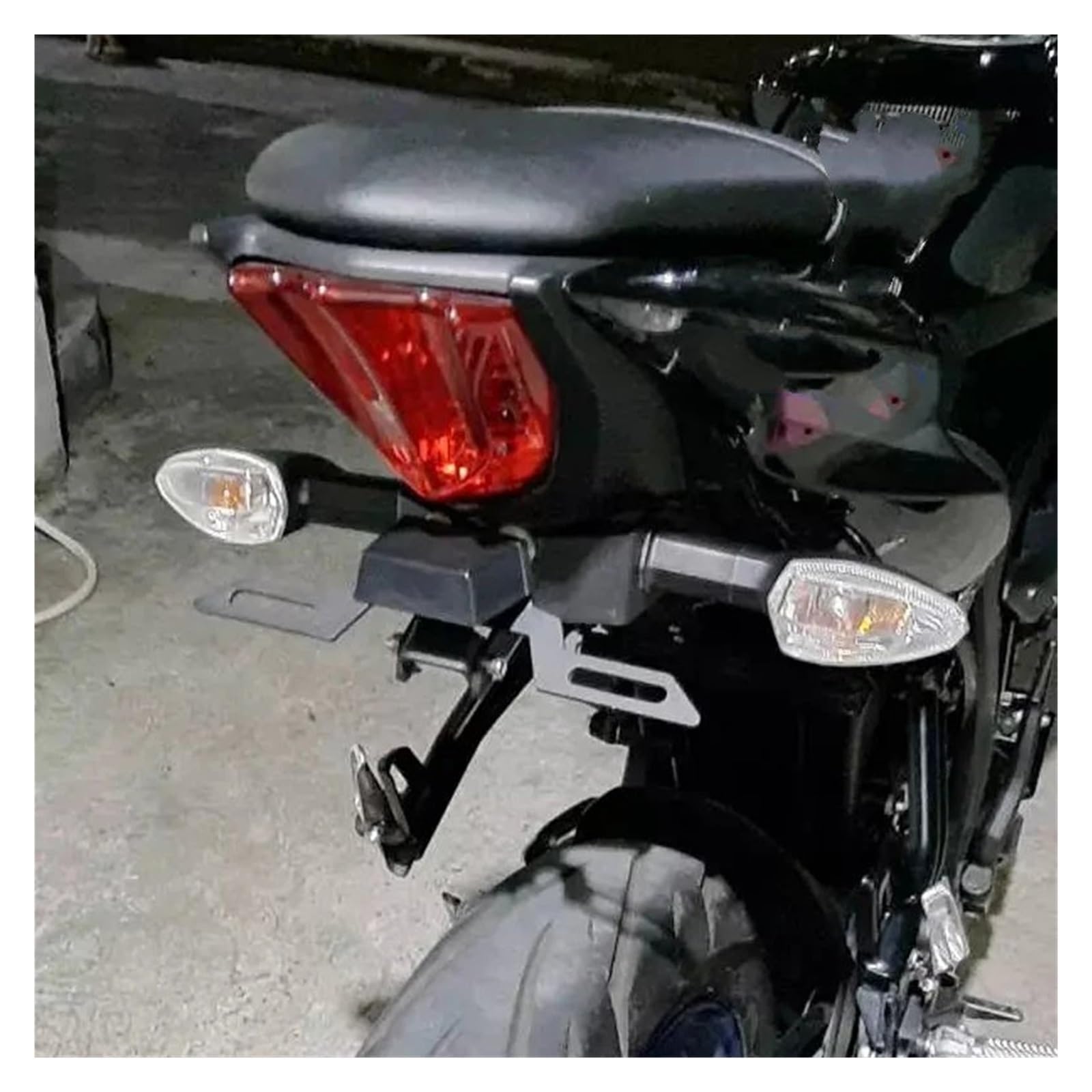 Portamatriculas Moto para Suzuki para GSX R125/S125/R150/S150 Soporte Matrícula Trasera De Motocicleta Guardabarros Eliminador Trasero Ordenado Soporte matrícula