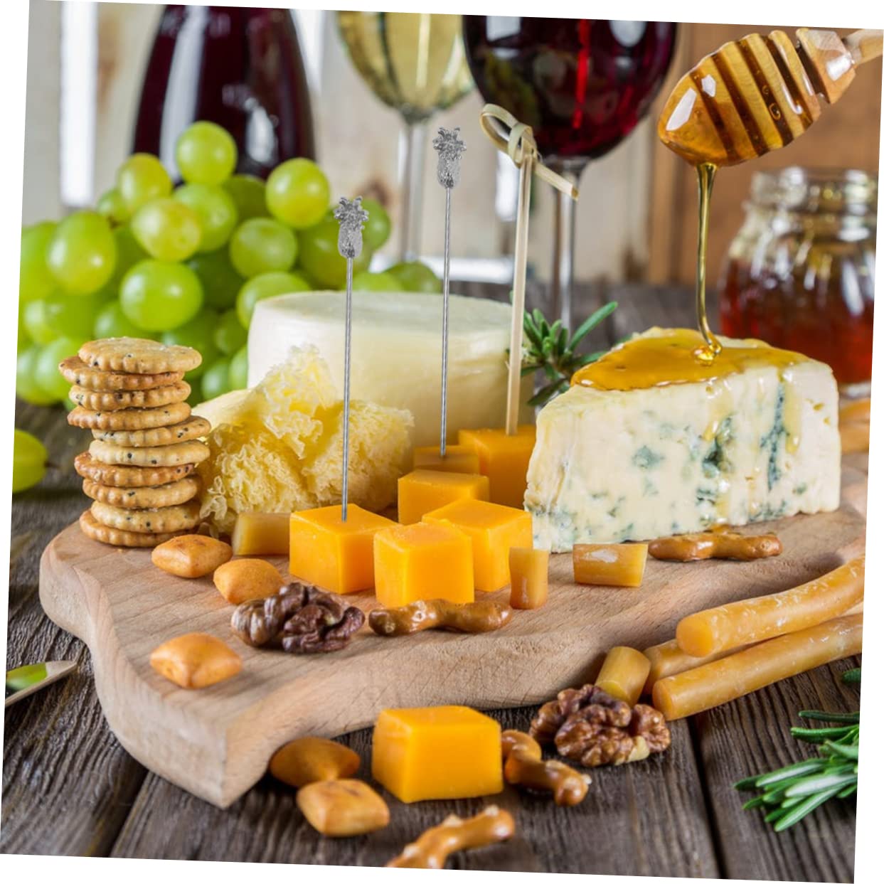 Alipis 10 Piezas De Acero Inoxidable Tenedor De Fruta Lanzas De Cóctel Selecciones De Martini Tenedores De Ensalada Selecciones De Aperitivos Selecciones De Frutas Selecciones