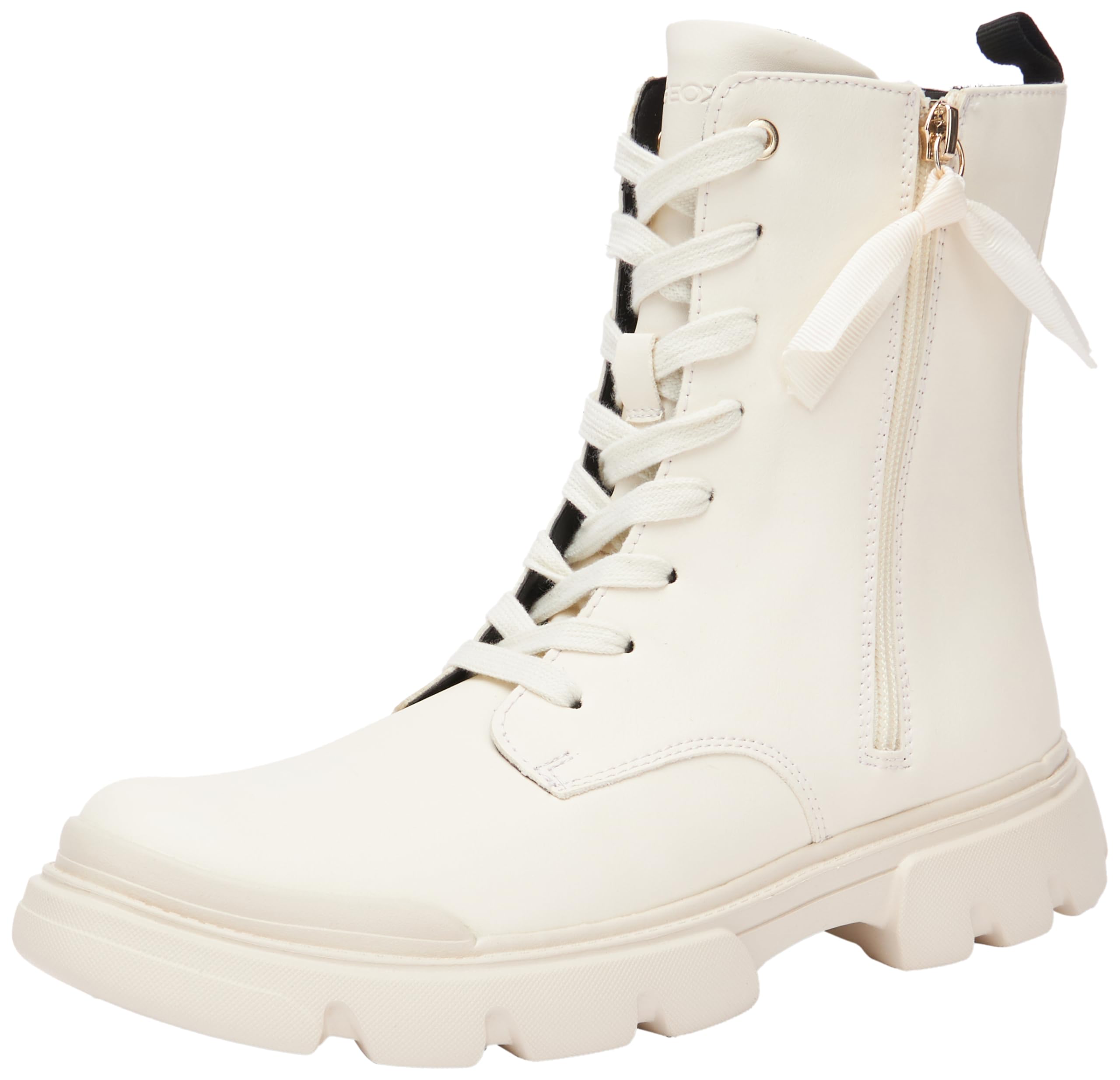 Geox Girls J Junette Girl GAnkle Boot, Lt Ivory, 6.5 UK