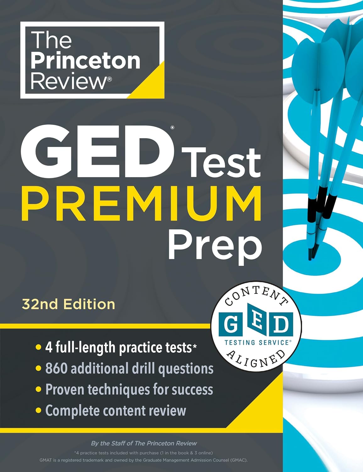 Princeton Review GED Test Premium Prep, 32nd Edition: 1,525+ Practice Questions Including 4 Practice Tests + Content Review + Online Resources (College Test Preparation)