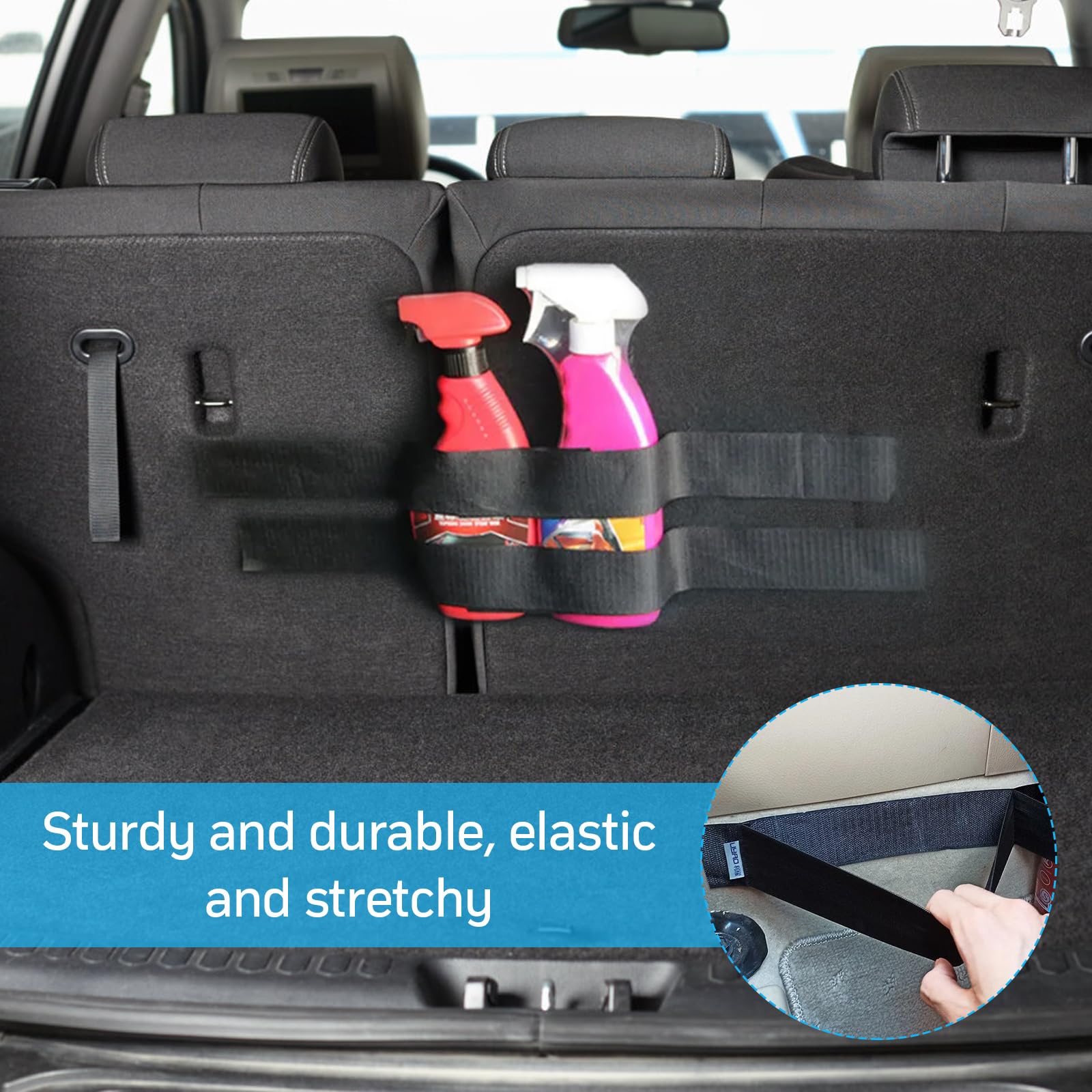 3-tlg. Kofferraum Organizer - Klett-Fixierung Für Auto Gepäck