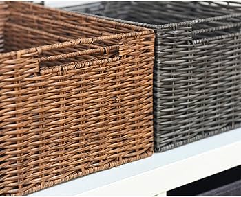 Amazon.co.jp: MJKQ9 収納バスケット かご スタイル1 大容量 32*23