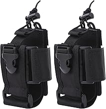 Rubonarie Radio Pouch, Wireless Machine Holder, Waist, Transceiver Pouch, Wireless Machine Holder, Survival Game, Mountain Climbing, Wireless Machine Use, Survival Game, 2-Piece Set