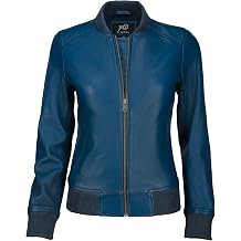 Jild Classical Varsity Style Leather Jacket Women - Casual Fashion Windbreaker Moto Biker Genuine Leather Bomber Jacket Women