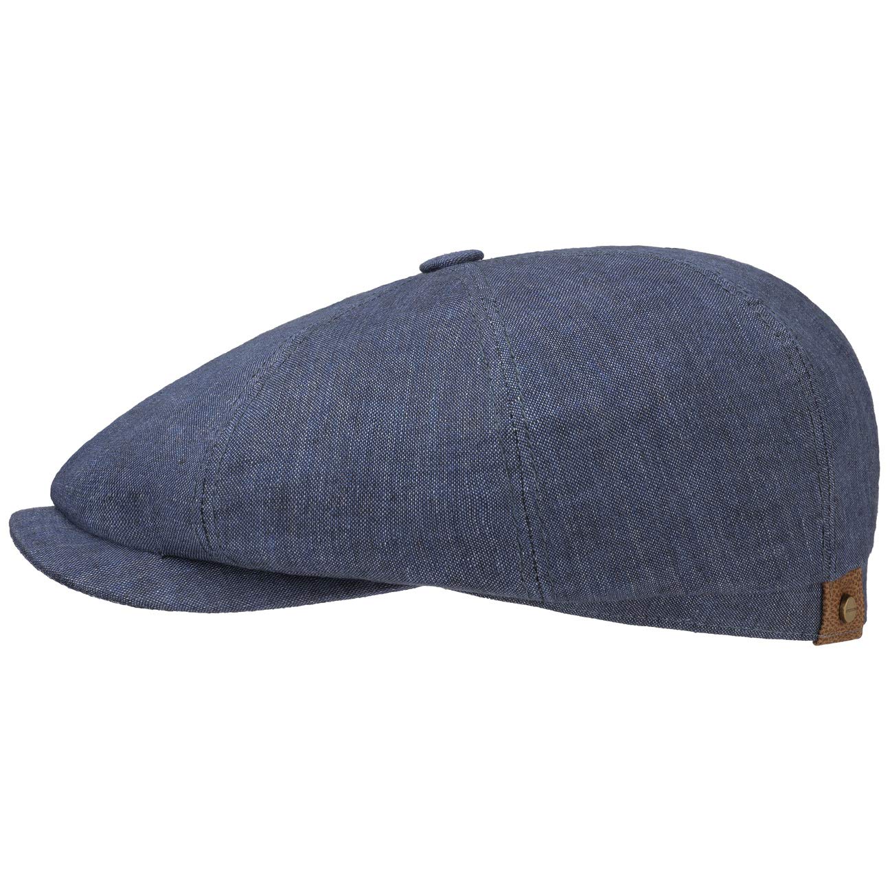 Stetson Hatteras Flatcap de Lino para Mujer/Hombre - con Forro de algodón - Gorra Plana con protección Solar UV 40+- Boina Plana para Primavera/Verano