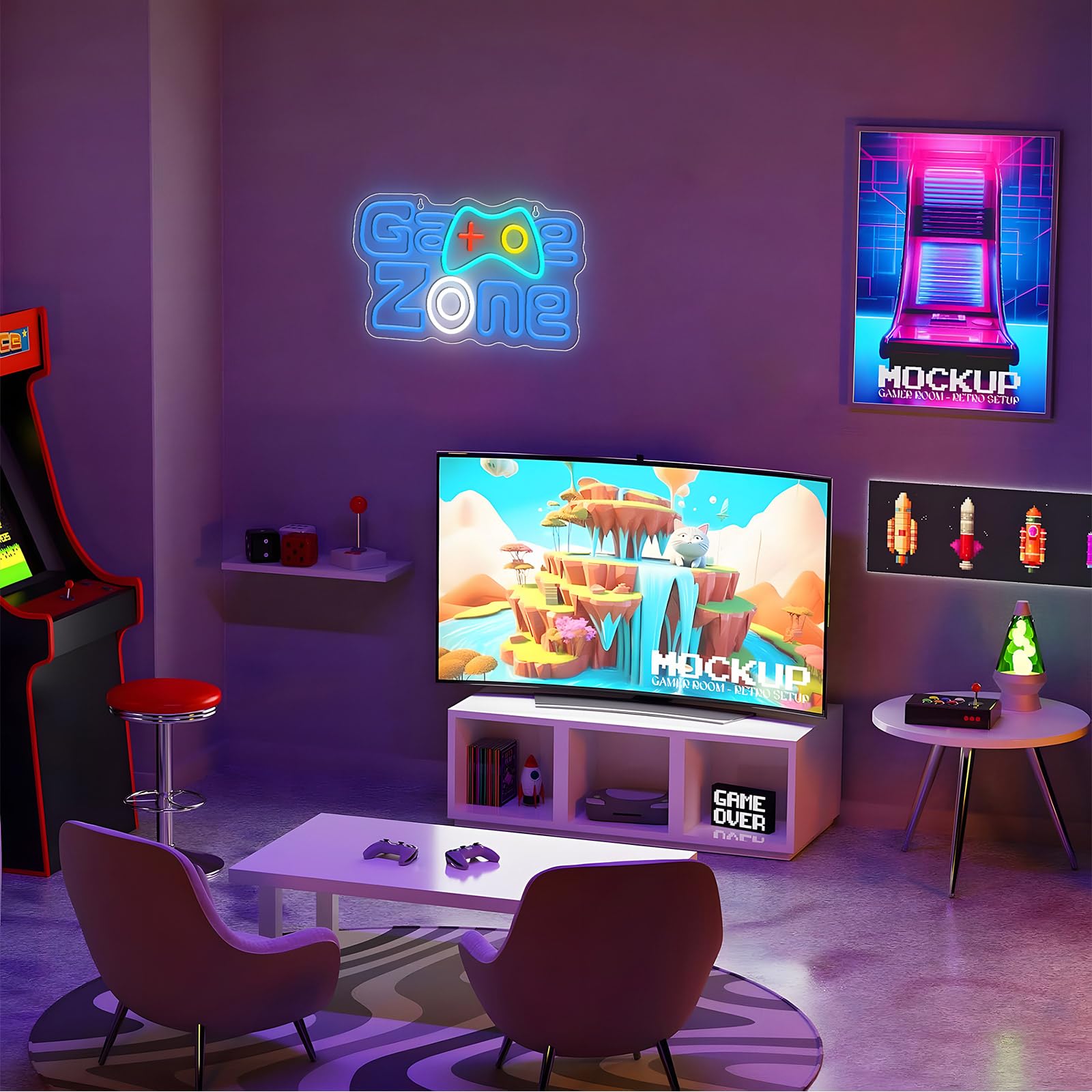 ENUOLI Game Zone Neon Signs - Image 2