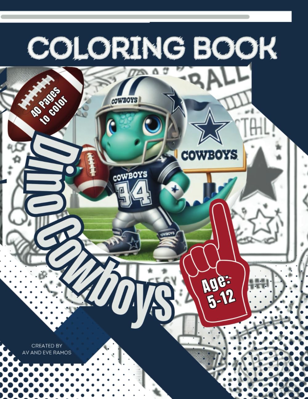 Dino Cowboys: Coloring Book