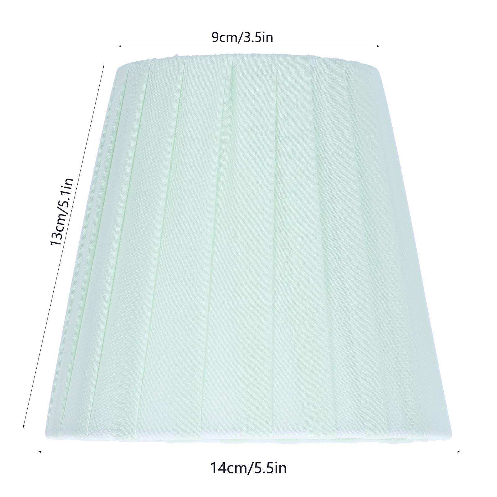 Lot de 6 abat-jours de lampe, abat-jour de lustre, petits abat-jour de cloche modernes qui se clipsent sur l'ampoule verte pour remplacement de lampe de chevet de lustre mural de table