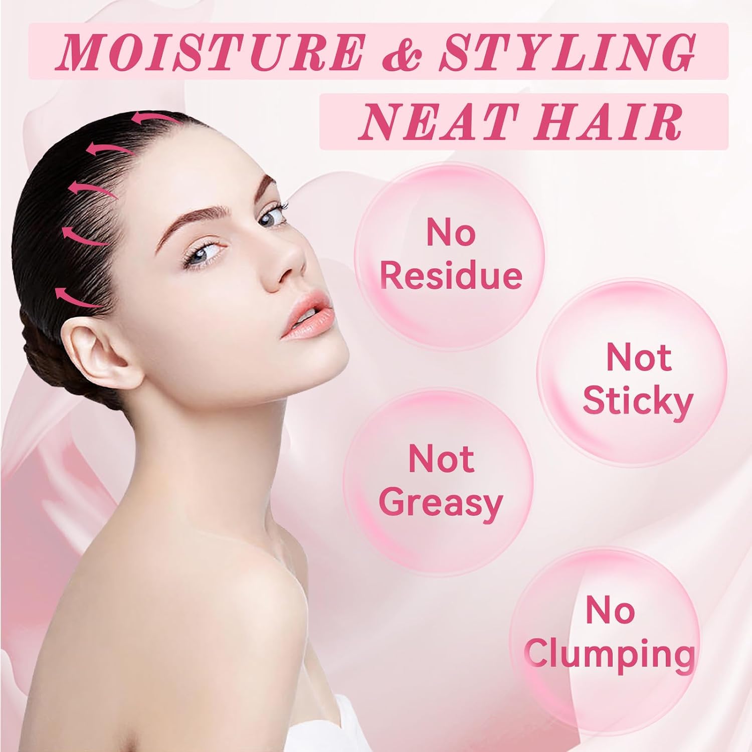 Bellisinno Styling Cream for Hair, Taming Wand Controls Flyaways, Smooths Frizz & Styles Edges, Lightweight Non-Greasy Hold, Travel Size Hair Flyaway Stick for All Hair Types, 0.6 oz