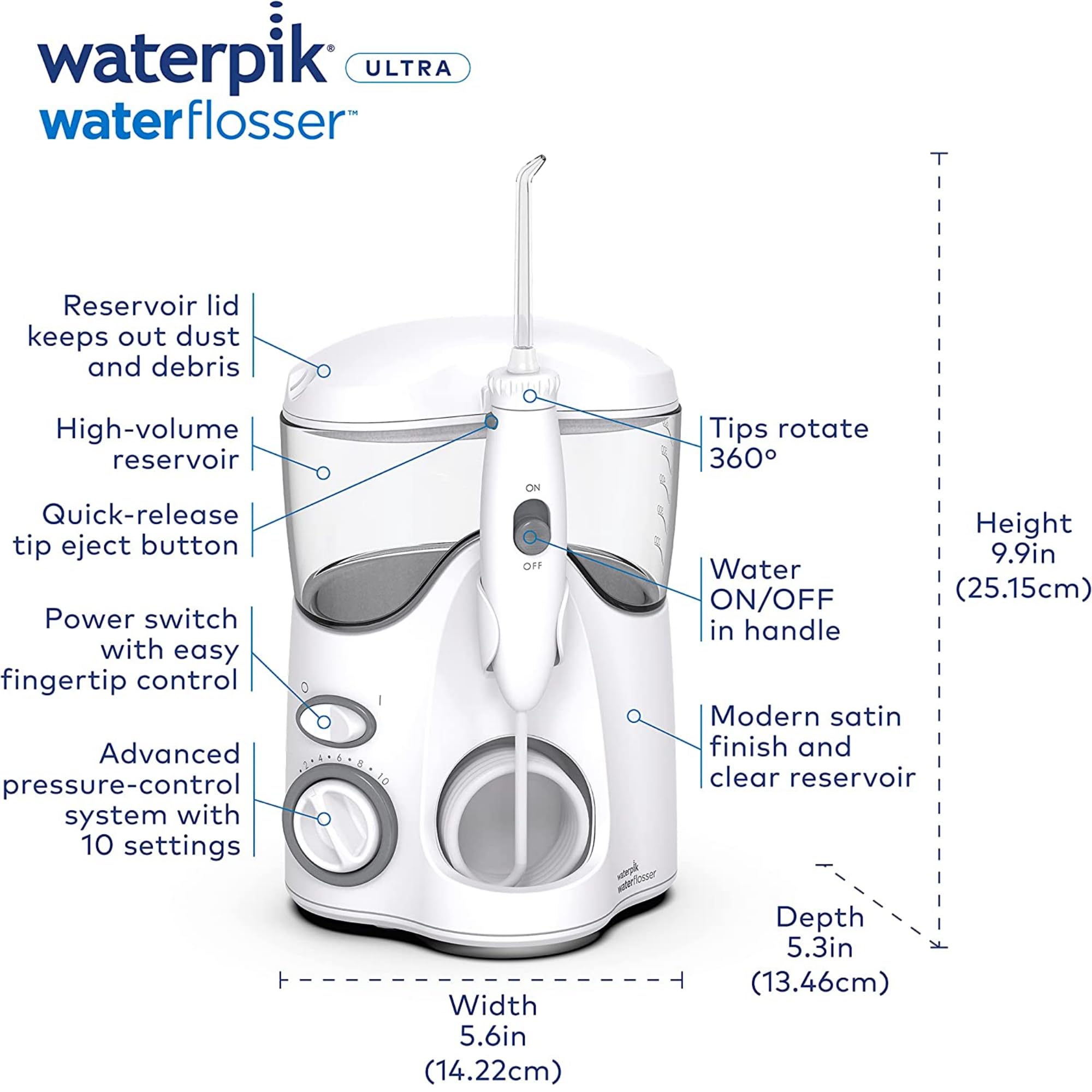 Amazon.co.jp: Waterpik ウォーターピック ブルー/ホワイト Water