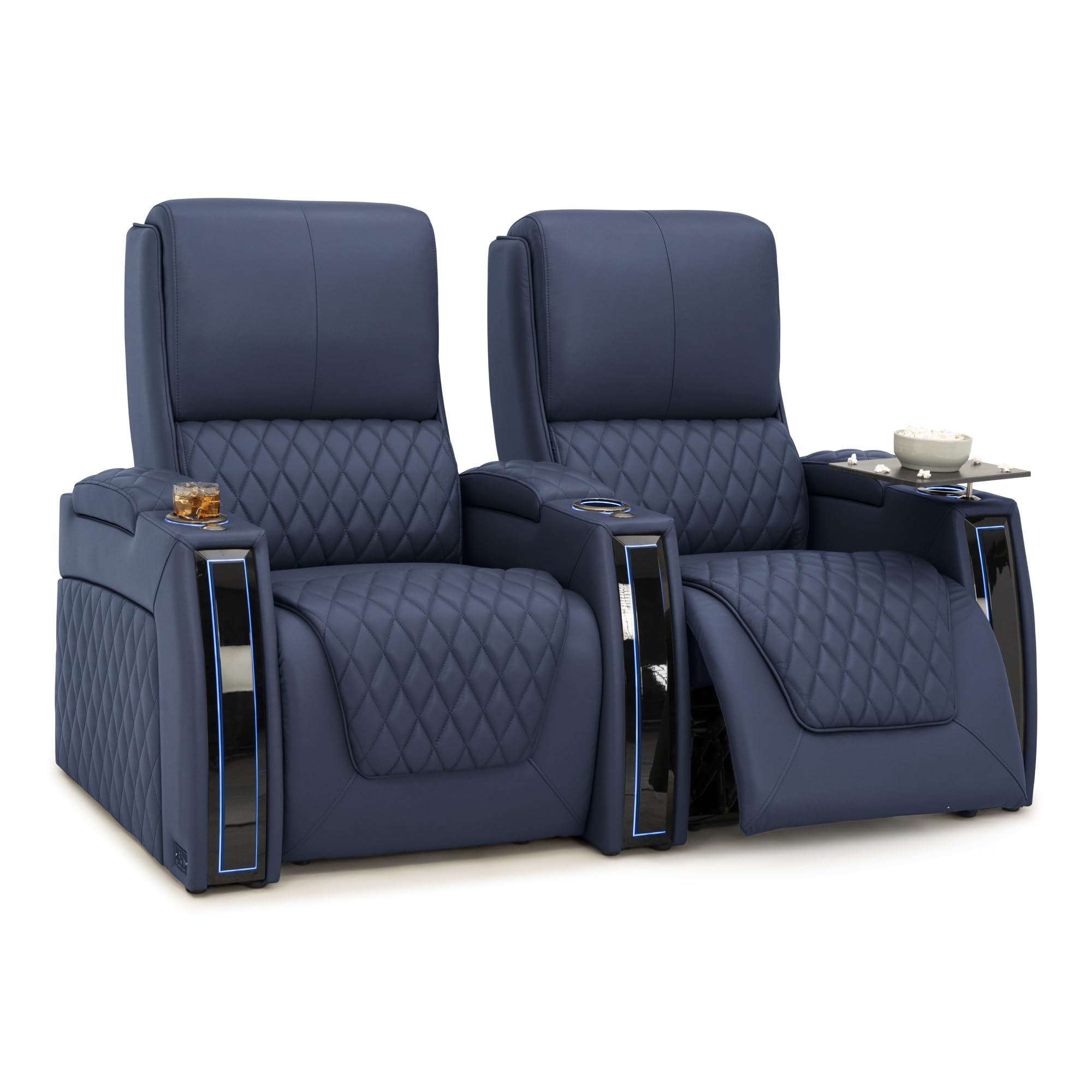 Seatcraft Apex Home Theater Seating Navy Blue Row of 2