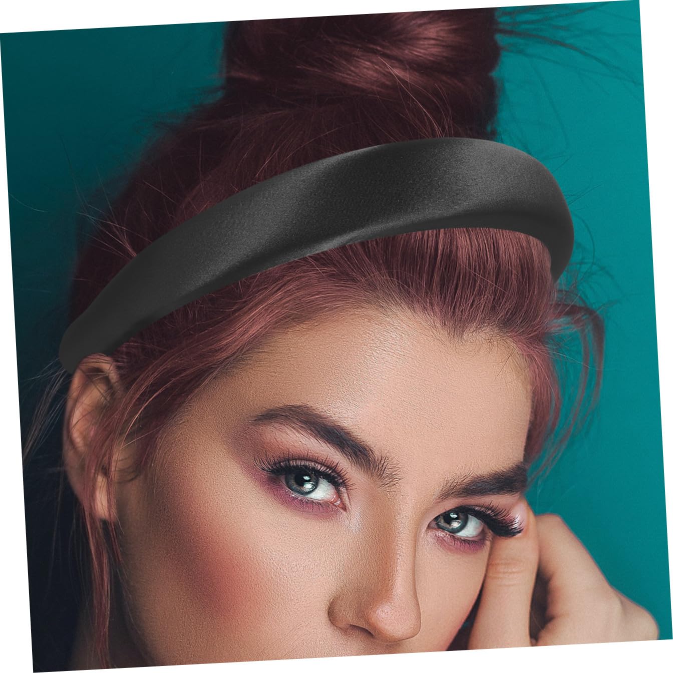 5piezas Diadema De Satén Para Mujer Banda De Pelo De Accesorio De Moda Para Ocasiones Cómoda y Ligera Para Uso Diario y Eventos Especiales