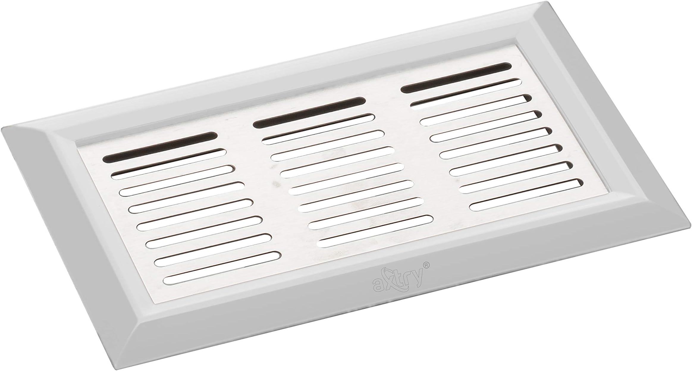 Axtry PVC Plastic Kitchen Ventilation Jali Grill/Ventilator Grill White Color Matt Finish Size: 4 x 6 Inch (Pack of 2)