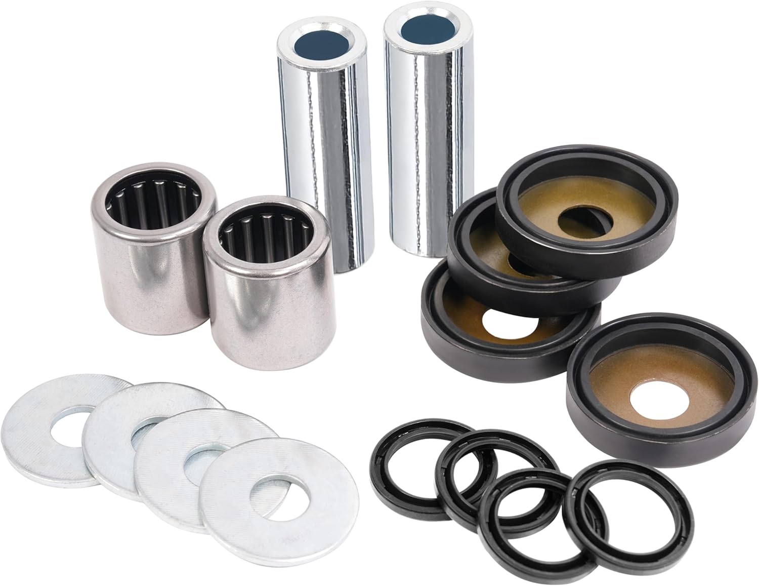 Kojem Front A Arm Bushing Seal Kit Compatible with 2003-2014 Suzuki Quadsport Z400 LTZ400/ Arctic Cat DVX 400/ Kawasaki KFX400 Upper&Lower Control Arm Kit
