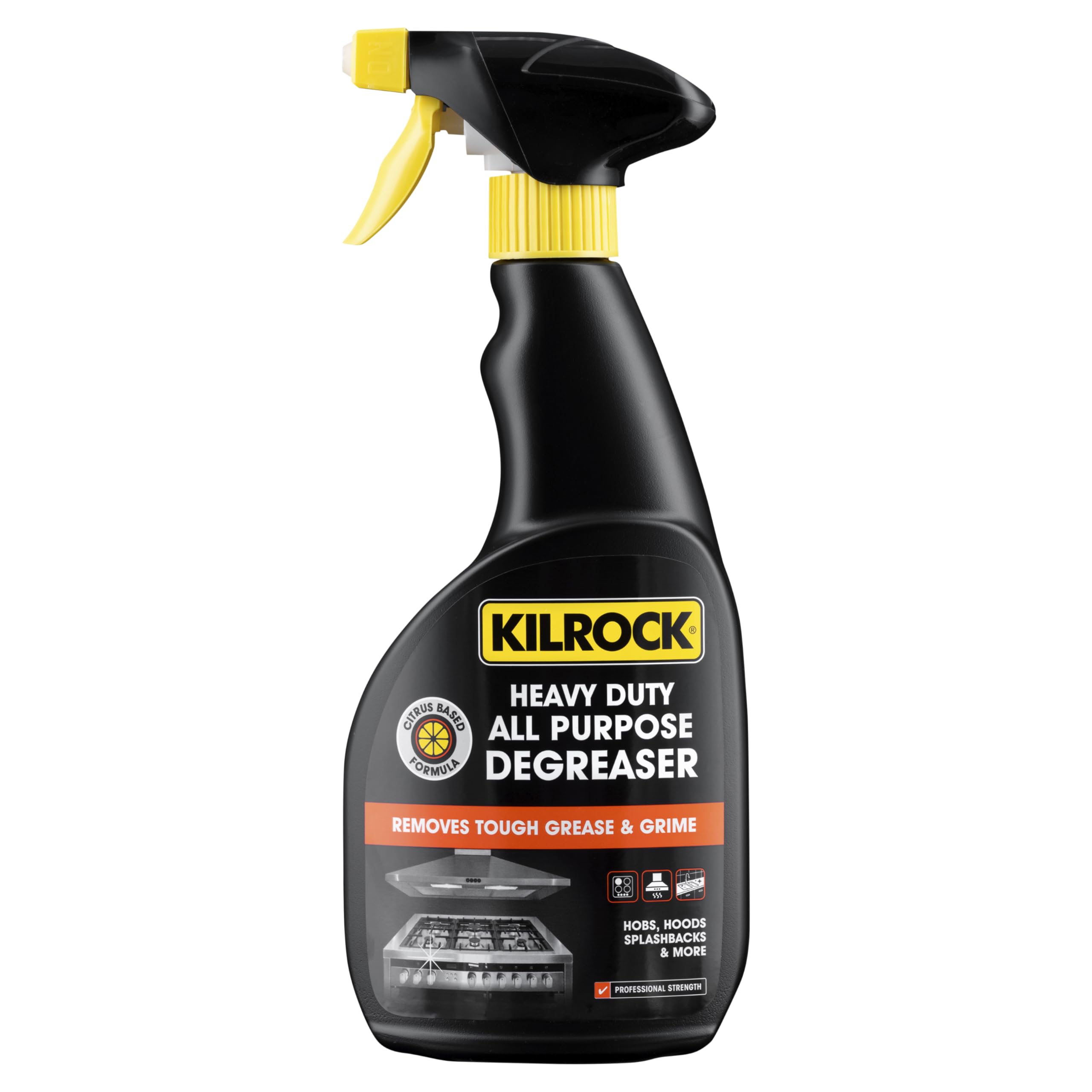 Kilrock Heavy Duty All Purpose Degreaser Spray 500ml | Powerful Multi-Surface Degreaser | Removes Grease, Oil & Grime | Kitchen, Garage & Household Cleaning Spray