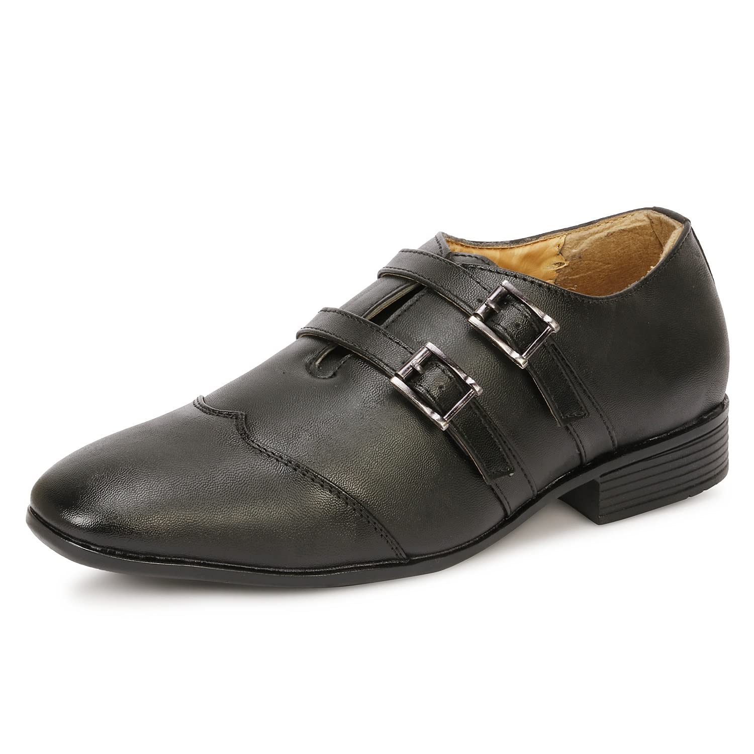 Kraasa Dress Up Monk Strap Formal Shoe for Men, Slip On Office Wear Shoes Black UK 8 (B0BCKKJLKM) Amazon Price History, Amazon Price Tracker