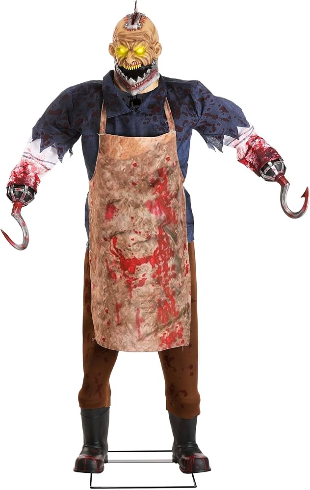 Amazon.com: Fun Costumes 7.5 FT Bloody Buzzhead Butcher Halloween