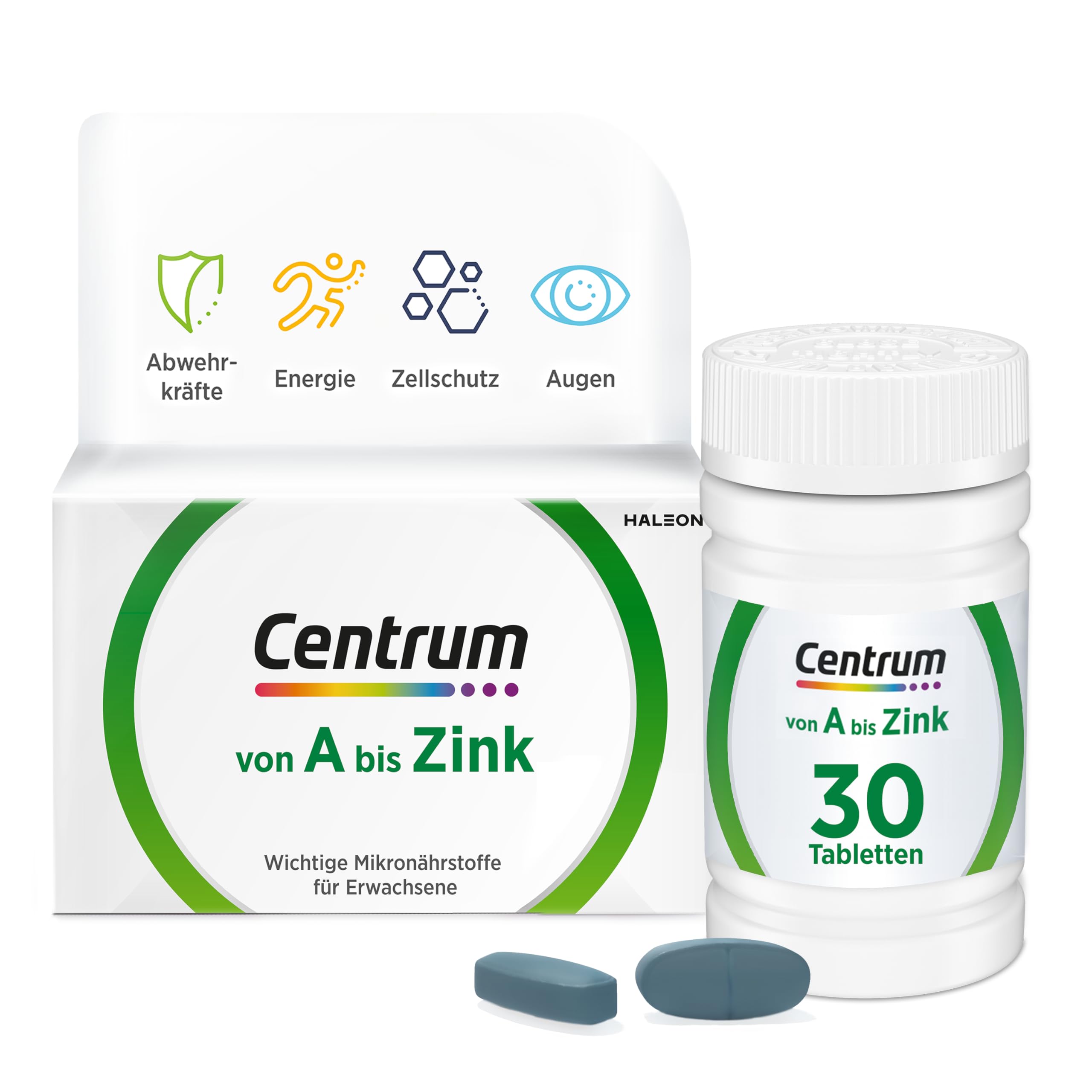 Centrum Von A bis Zink – Multivitamin Tabletten, 30 Stück